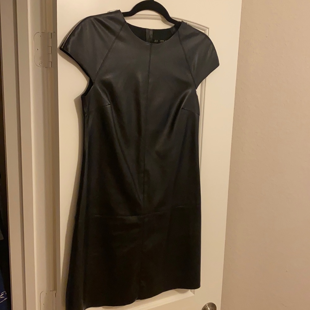 Zara Faux Leather Dress